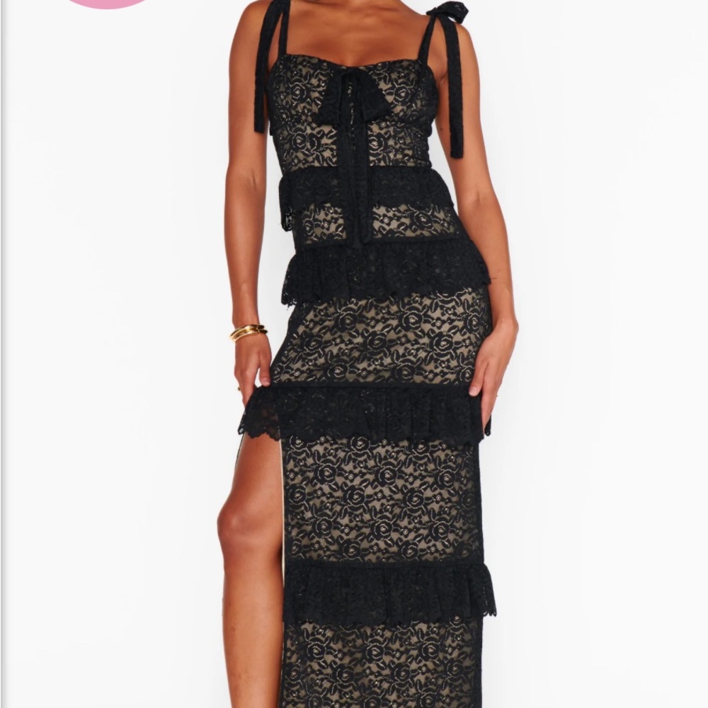 Show Me Your Mumu Monique Tie Maxi Dress